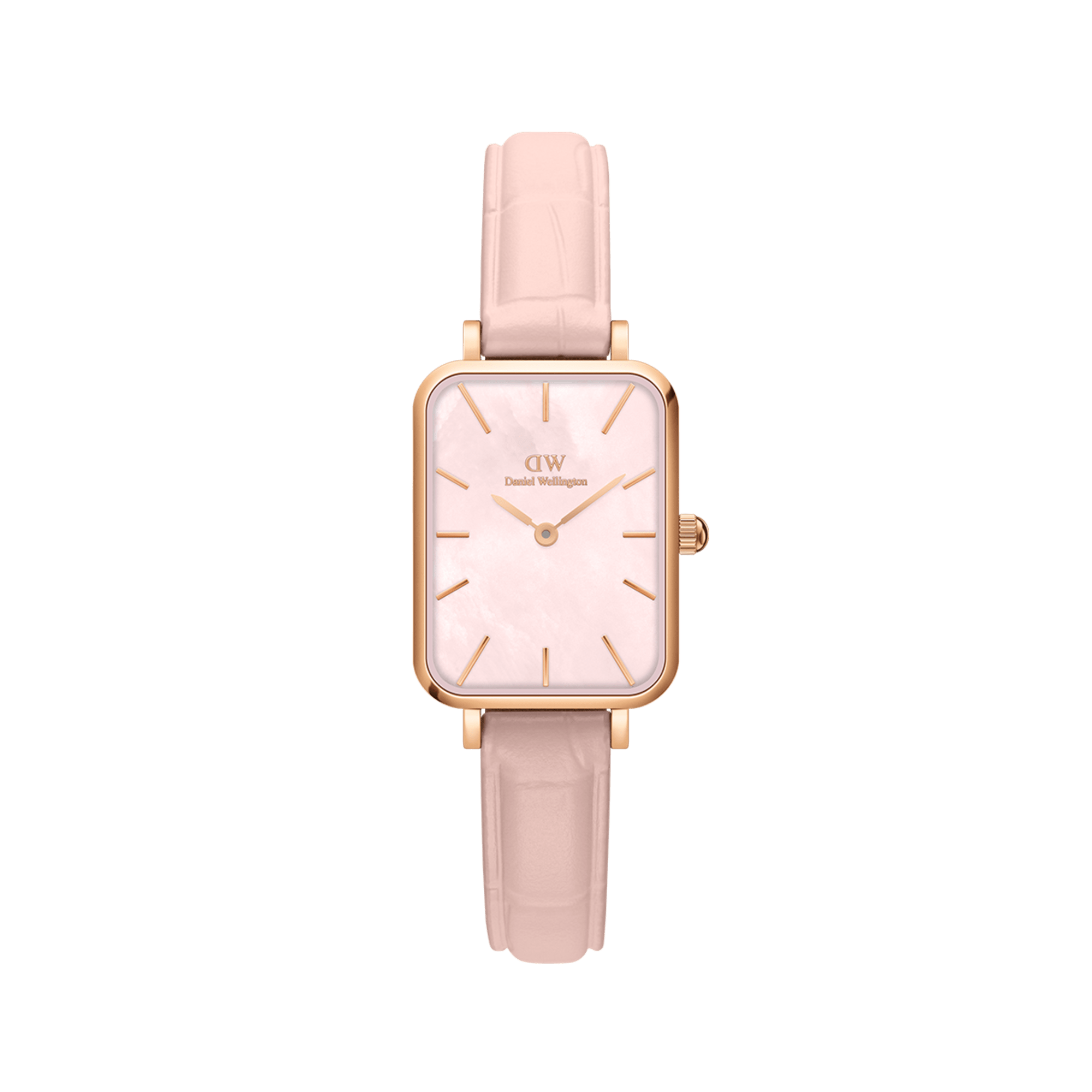 Daniel Wellington DW Klocka Quadro Pressed Rouge 20x26mm Rose Gold