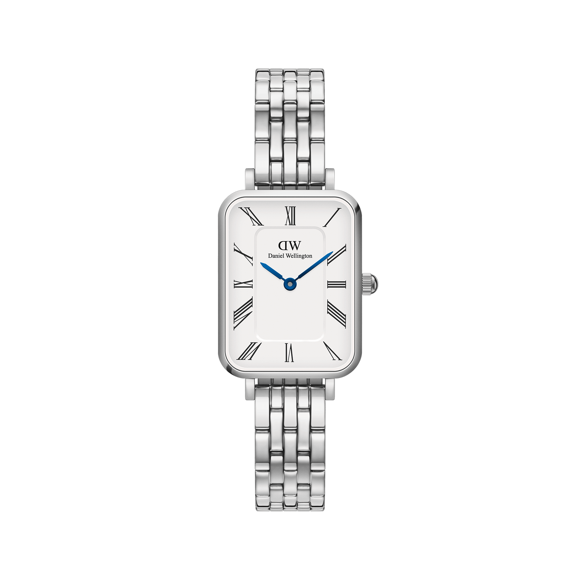 Daniel Wellington DW Klocka Quadro Roman Numerals 5-Link 20x26mm Silver