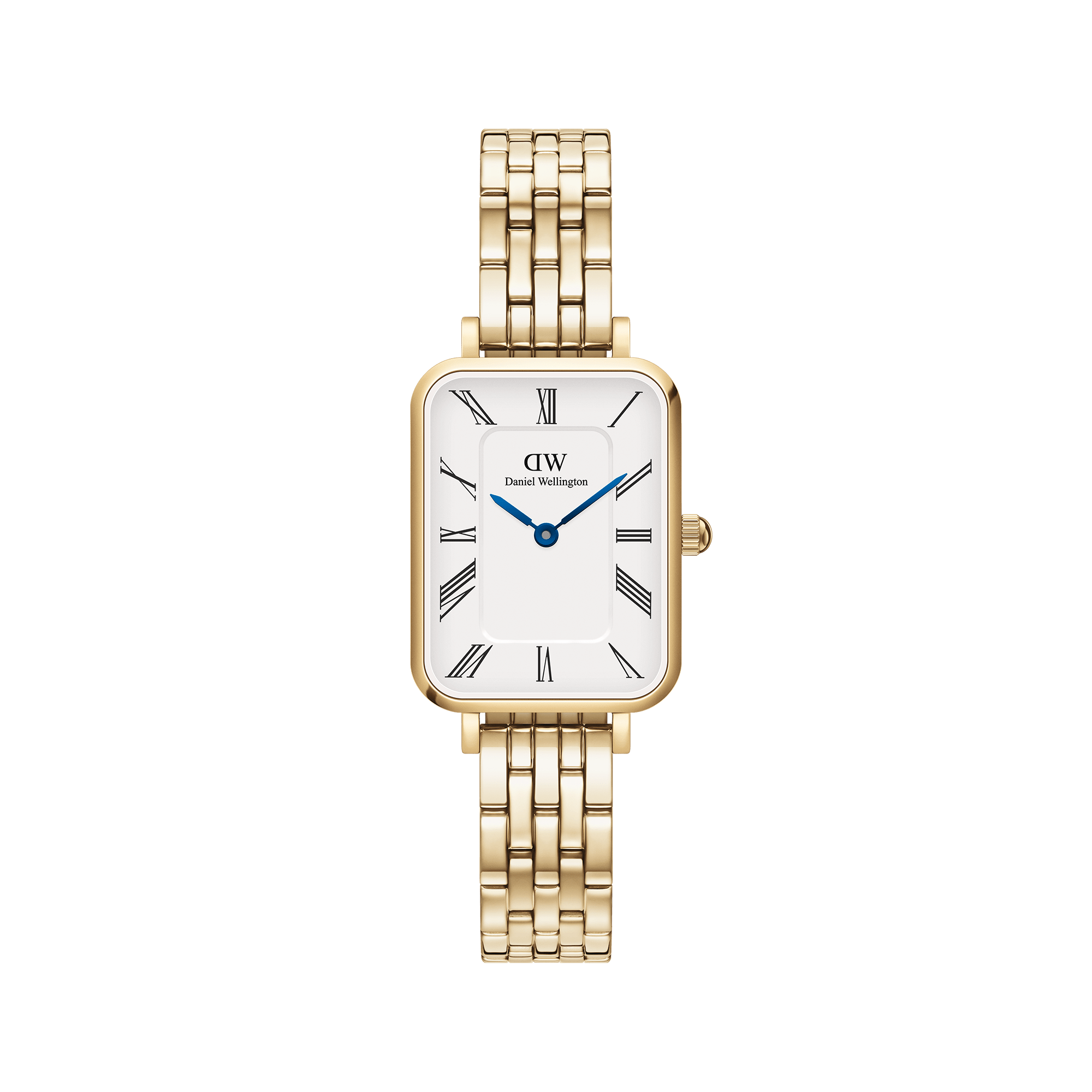 Daniel Wellington DW Klocka Quadro Roman Numerals 5-Link Gold 20x26mm