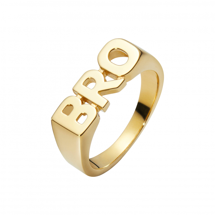 BRO Ring Goldplated Silver 46