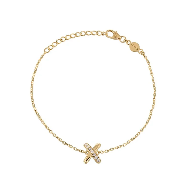 Carolina Gynning - Cross My Heart Armband Guld