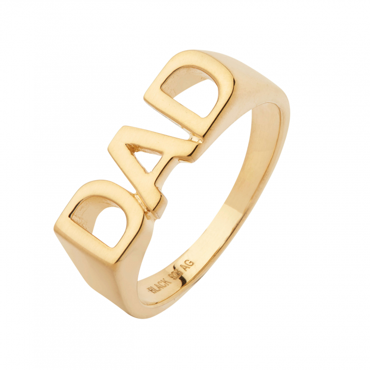 Dad Ring Goldplated Silver 46