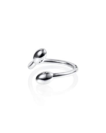 Love Bead Twin Ring Silver 15.00