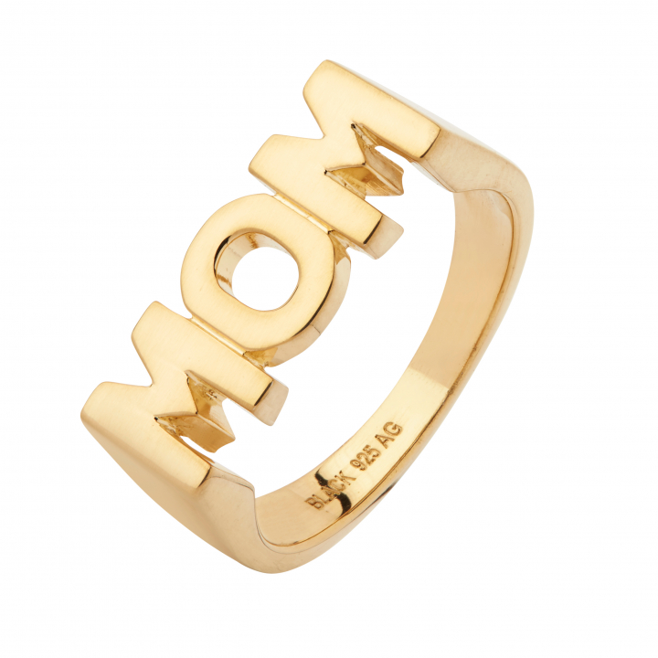 Mom Ring Goldplated Silver 46