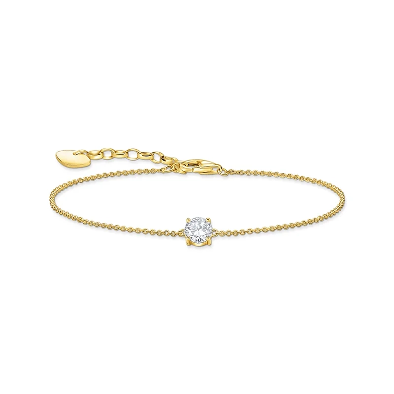 Thomas Sabo - Armband med Glittrande Sten Guld