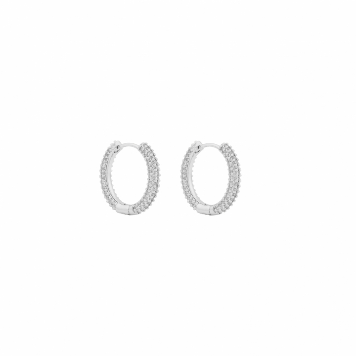 North ring ear 14mm Silver/clear-Onesize