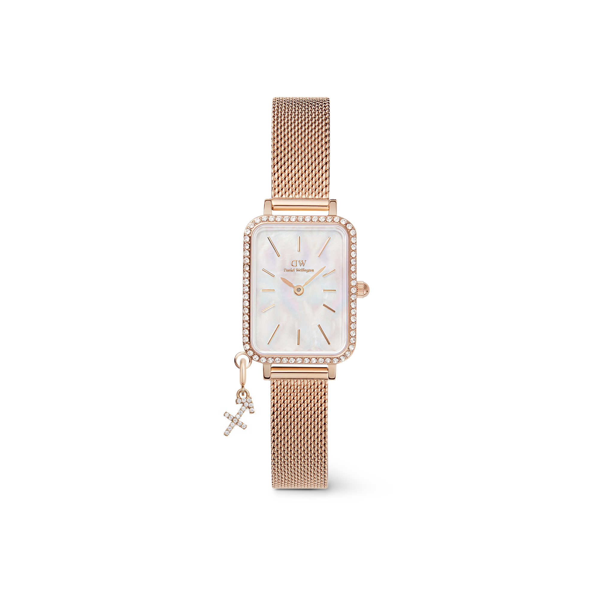 Daniel Wellington DW Klocka Quadro Crystal Zodiac Melrose 20x26mm Rose Gold