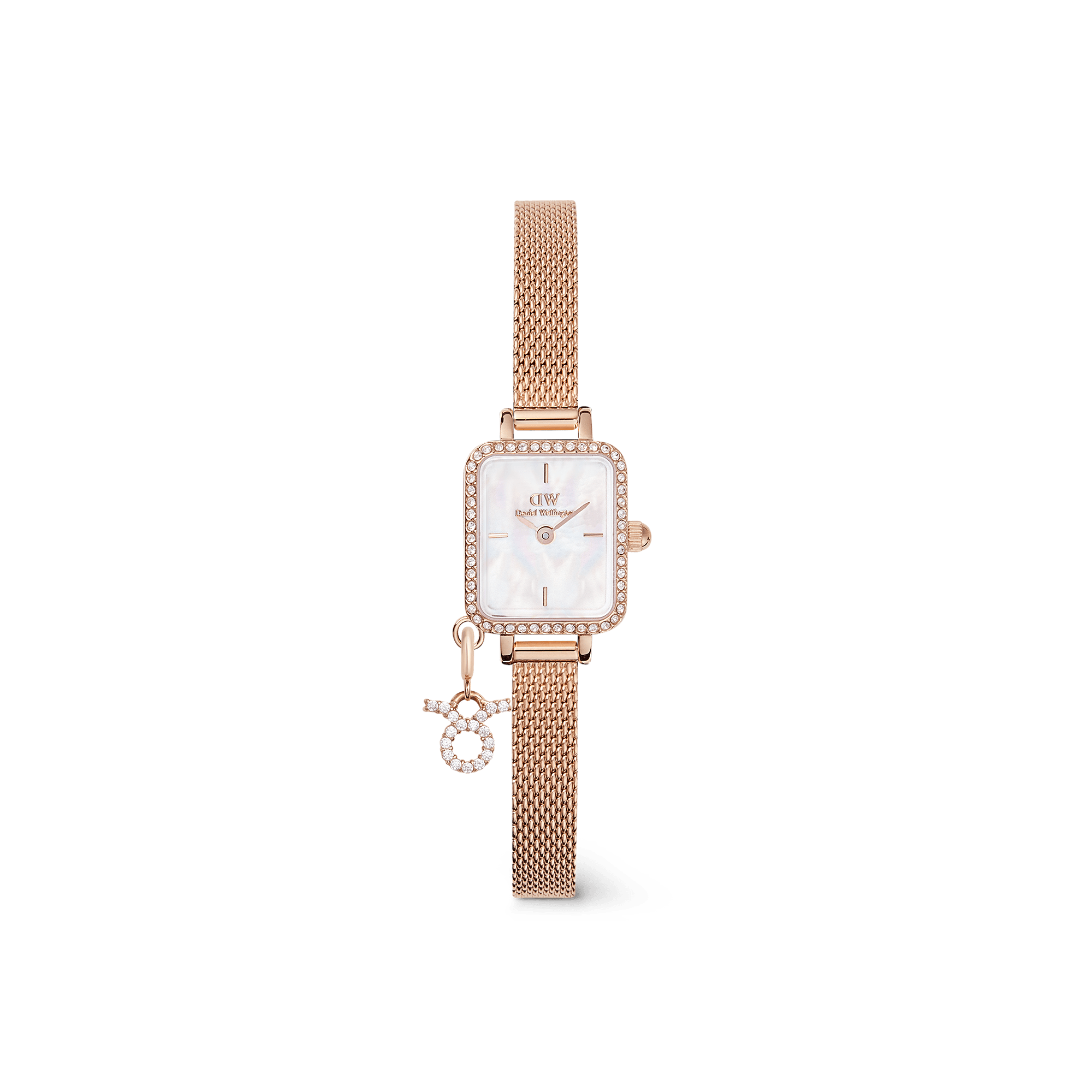 Daniel Wellington DW Klocka Quadro Mini Crystal Zodiac Melrose 15.4x18.2mm Rose Gold