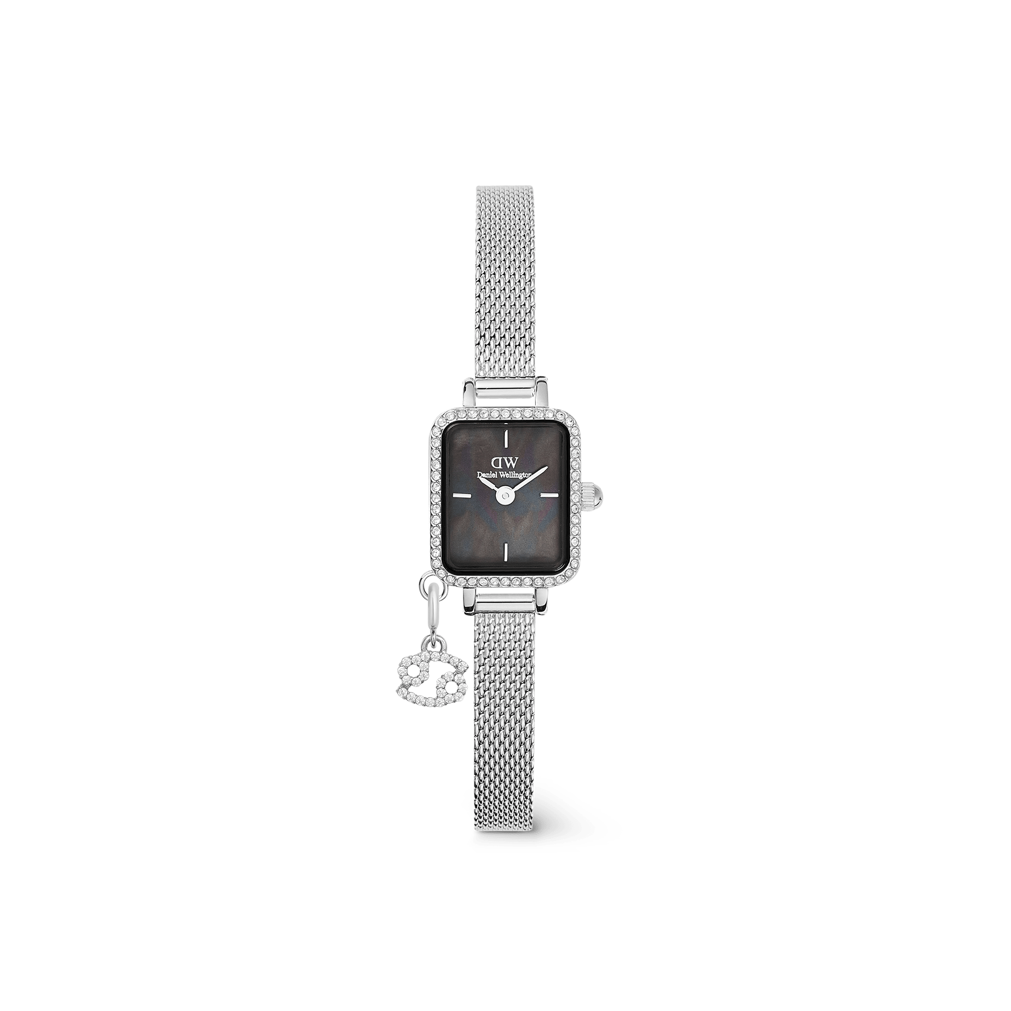 Daniel Wellington DW Klocka Quadro Mini Crystal Zodiac Sterling 15.4x18.2mm Silver