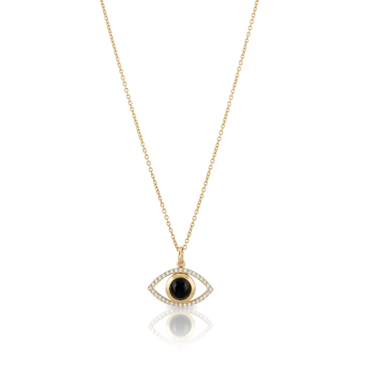 Devine eye Halsband - L (42+3cm) Guld