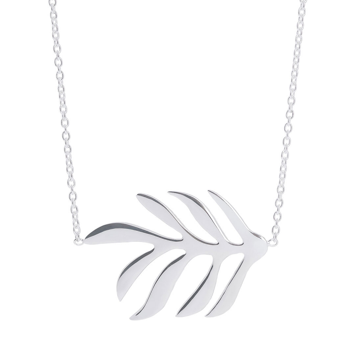 Autumn Leaf Halsband Silver