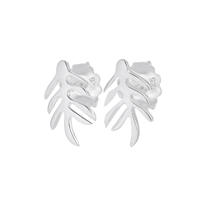 Autumn Leaf drop studs Örhänge Silver