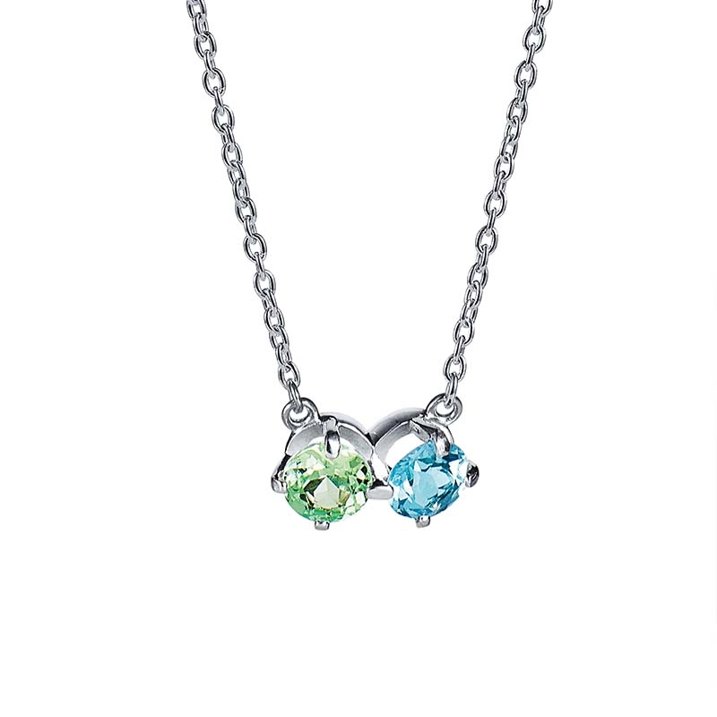 Efva Attling - The Sea & I Necklace Green Sapphire/Topaz