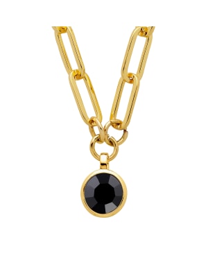 LISANNA SG BLACK Halsband Guld