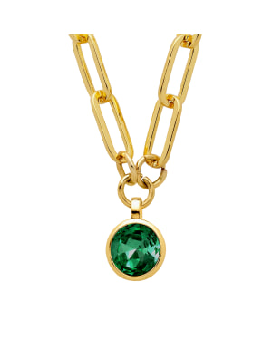 LISANNA SG EMERALD GREEN Halsband Guld