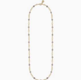 Lara small stone chain Halsband Guld