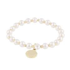 Lydia small pearl Armband Guld M/L