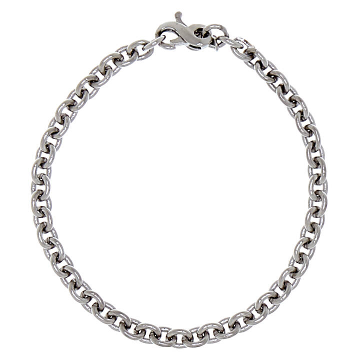 Bear chain brace armband Silver 19 cm