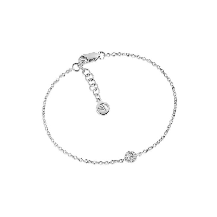 CECINA armband vita Zirkoner (silver)