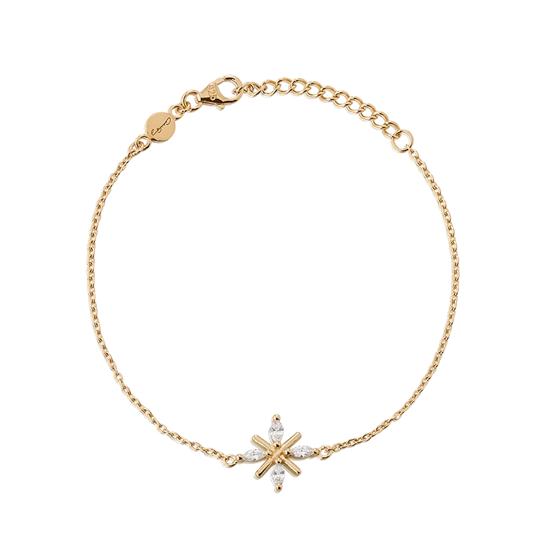 Carolina Gynning - Snowflake Armband Guld