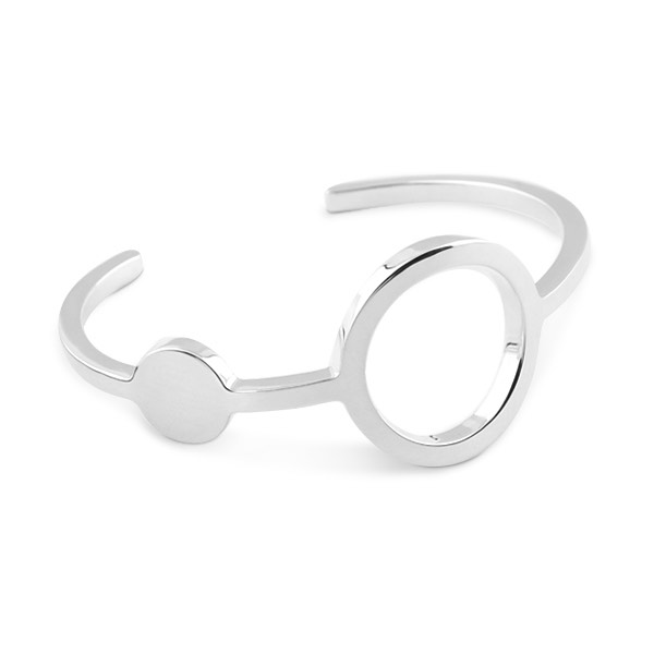 Circle Armband silver