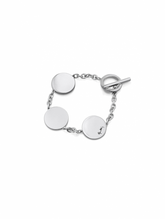 Disc Armband Silver