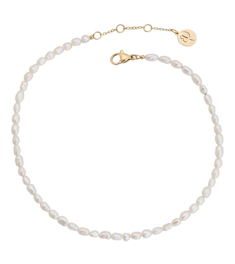 Edblad - Collier Pearl Anklet White Gold