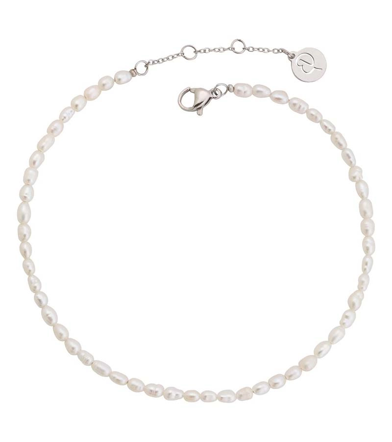 Edblad - Collier Pearl Anklet White Steel