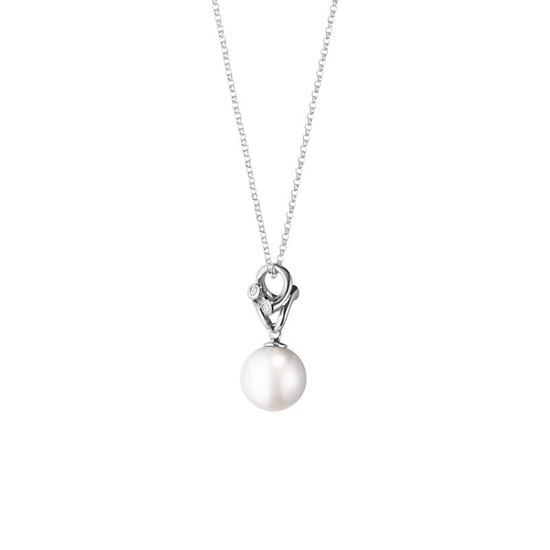 Georg Jensen - Magic Halsband Vitguld med Pärla och Diamanter