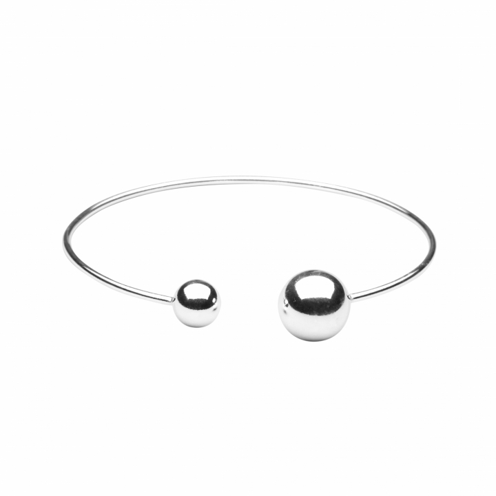 Globe bangle armband Silver