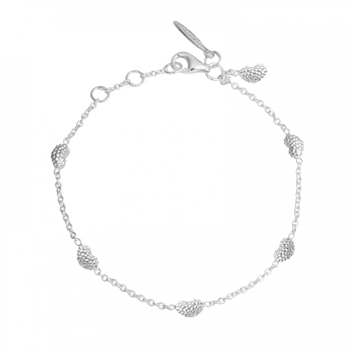 Love bubble full Armband Silver