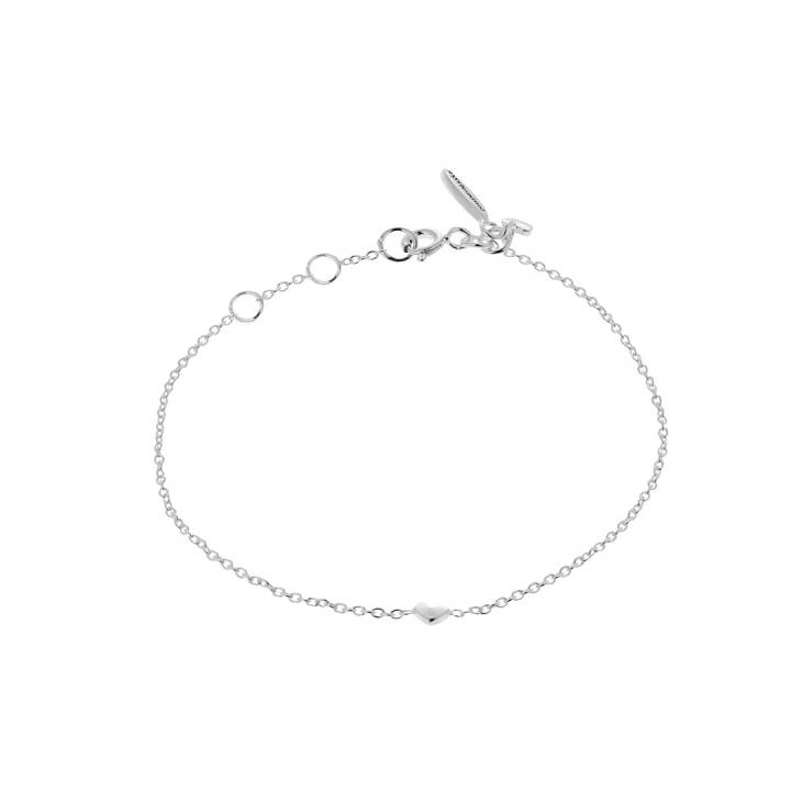 Loving Heart drop armband silver