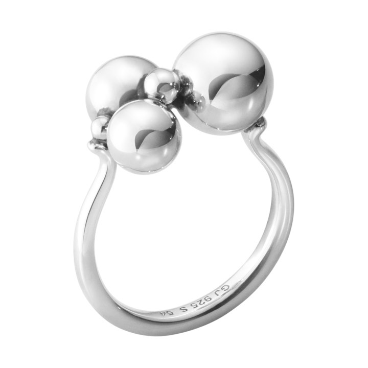 MOONLIGHT GRAPES RING SILVER 54