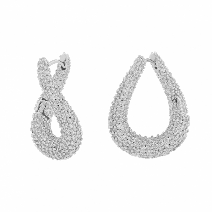 Naomi irregular ring ear Silver