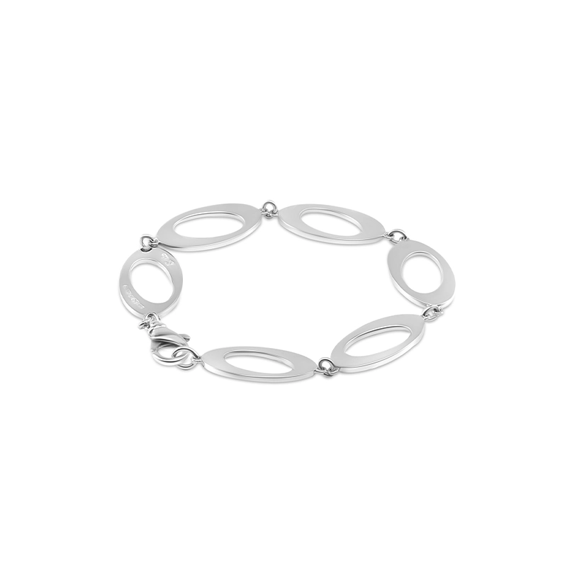 Nordic Spectra - Oval & Out Multi Armband Silver