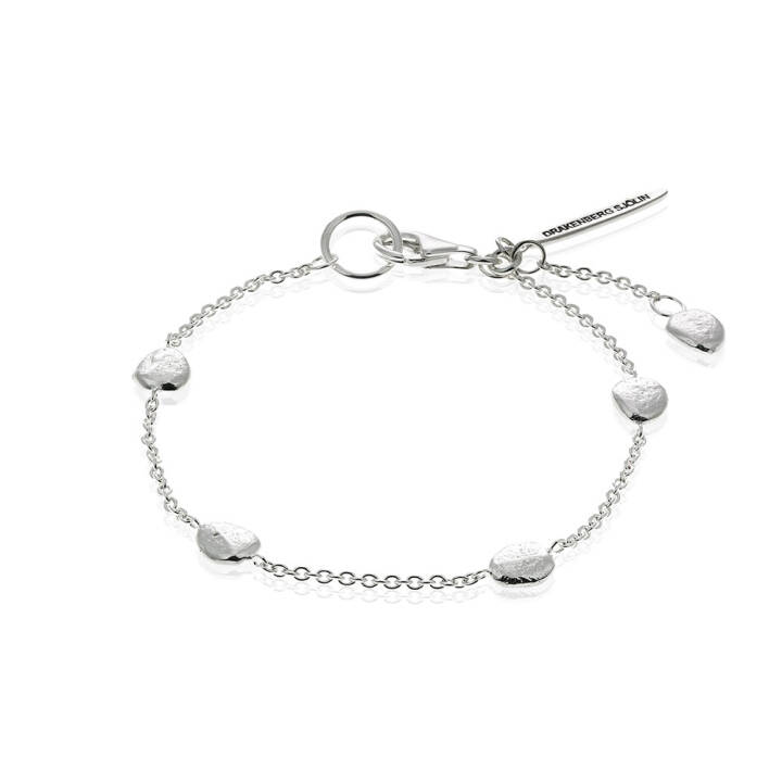 Pebbles armband silver