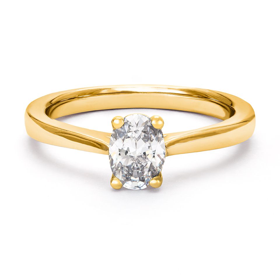 Ring med labbodlad diamant Electra, 16.0