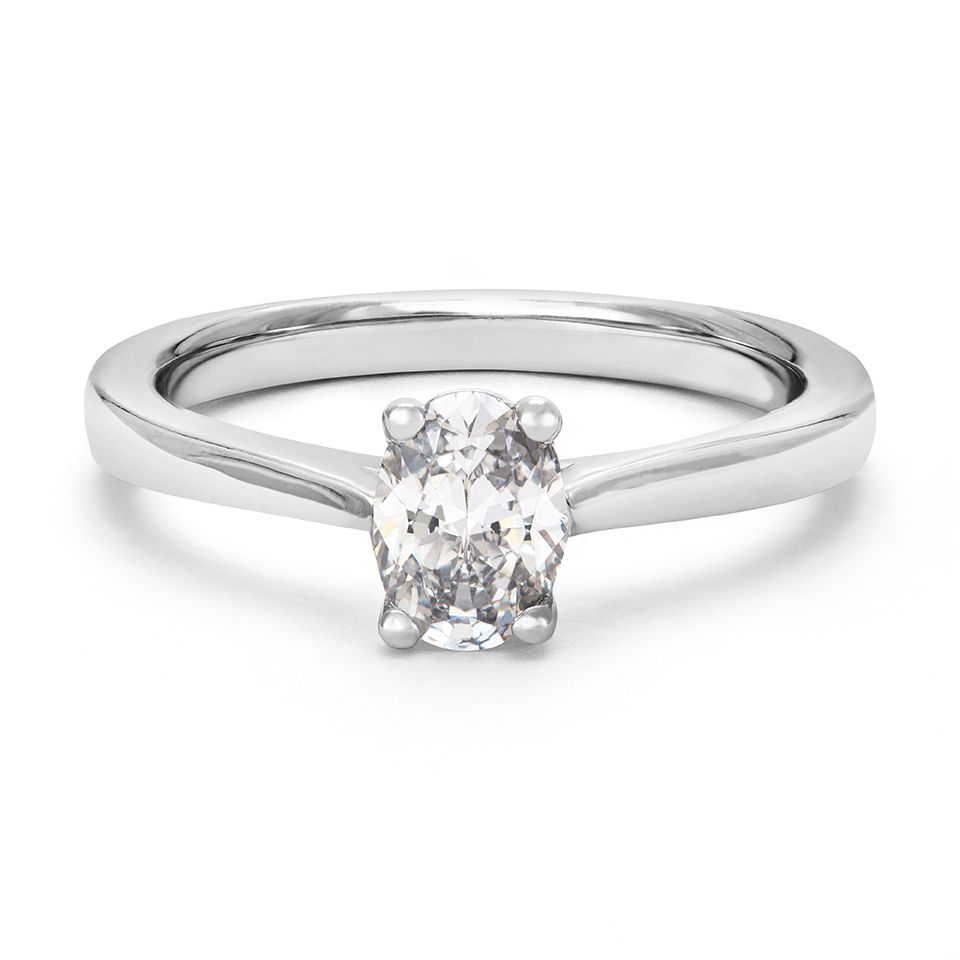 Ring med labbodlad diamant Electra, 16.5