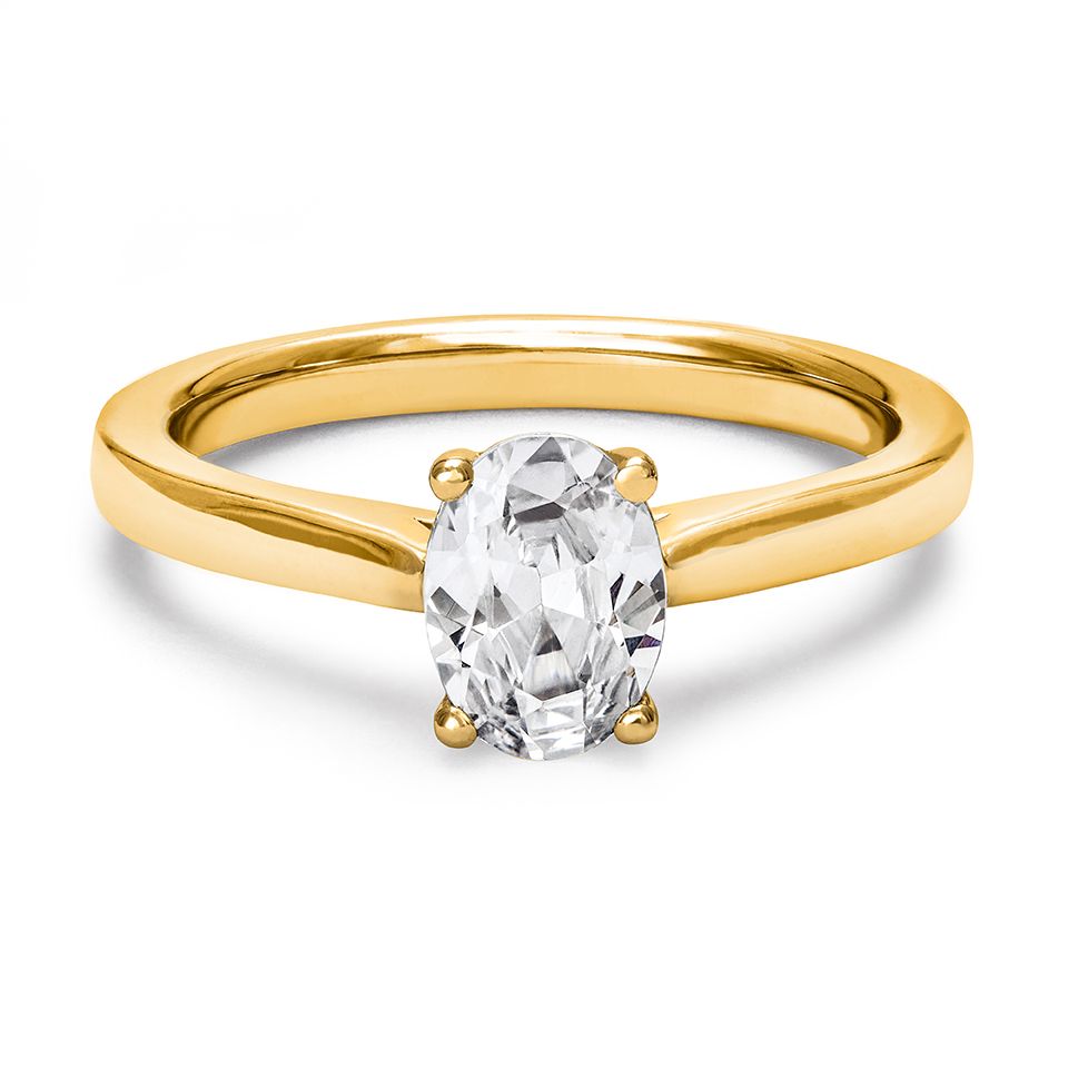 Ring med labbodlad diamant Electra, 17.0