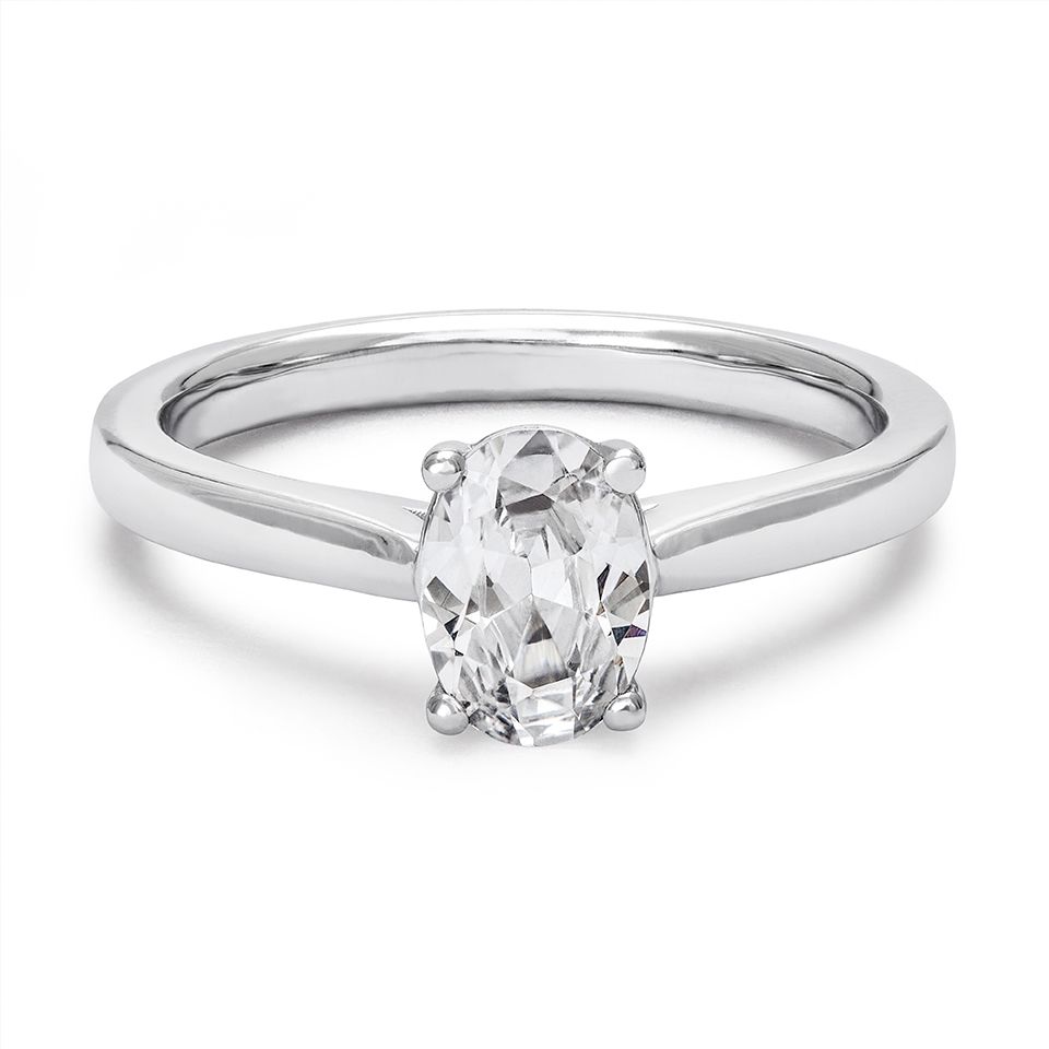 Ring med labbodlad diamant Electra, 17.5