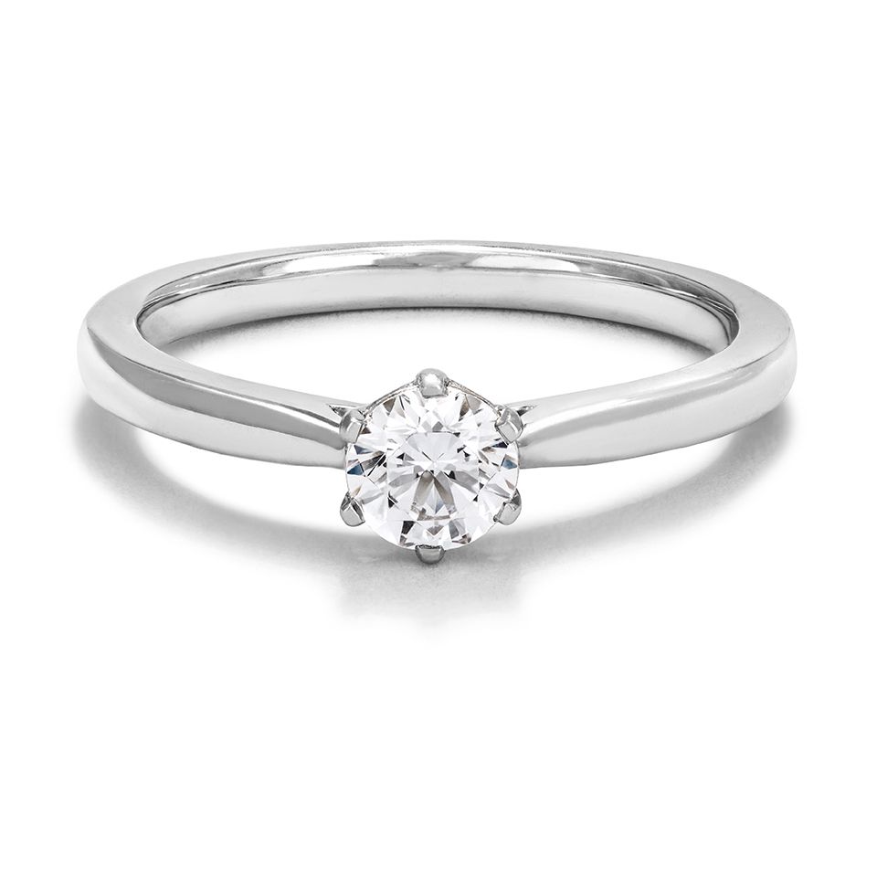 Ring med labbodlad diamant Polaris, 16.5