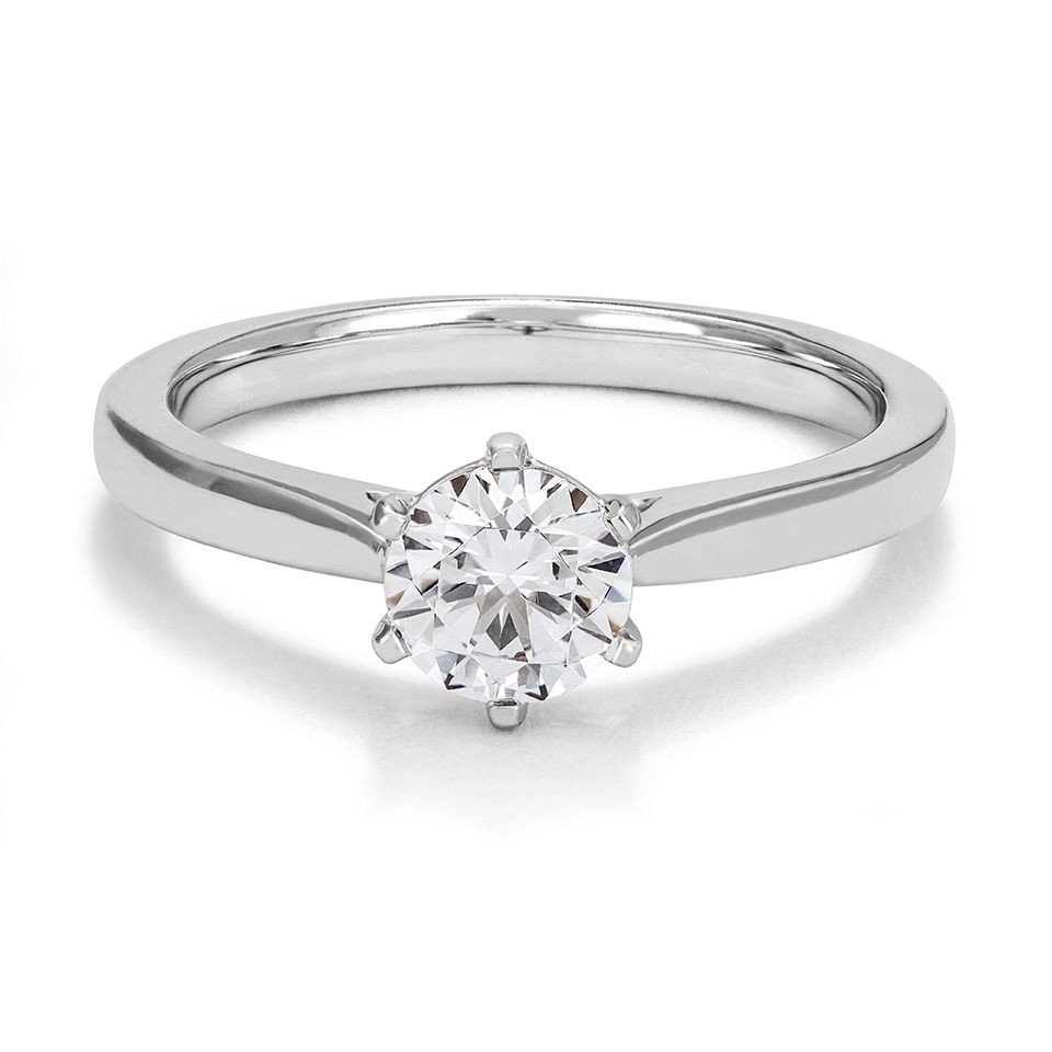 Ring med labbodlad diamant Polaris, 18.5