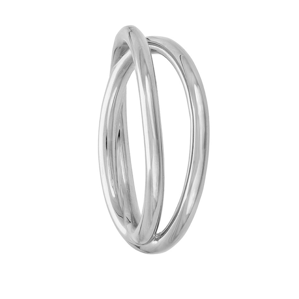 Slät ring i äkta silver, 17.0