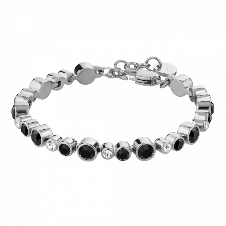 TERESIA Silver BLACK / CRYSTAL Armband