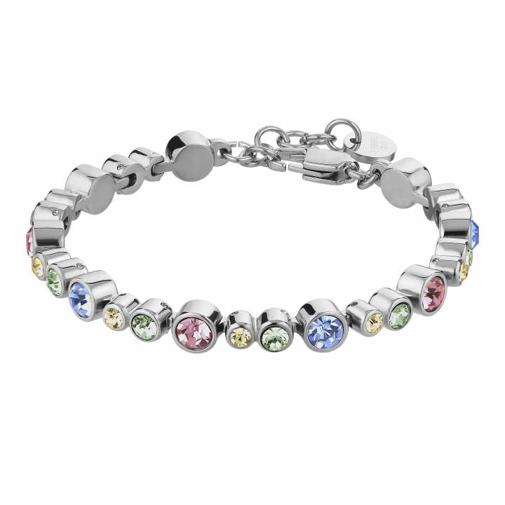 TERESIA Silver MULTI PASTEL Armband