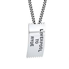 Ticket To Ride Pendant/Halsband Silver 50 cm