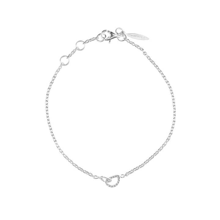 Together drop armband silver