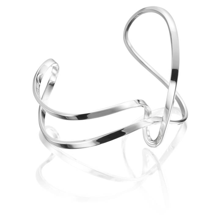 Twisting Cuff Armband Silver