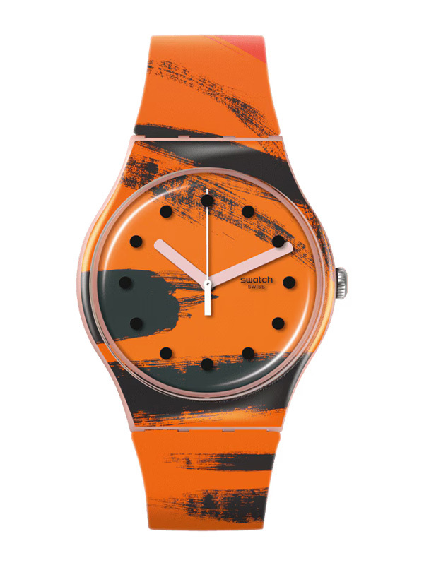 SWATCH Barn-Graham´s Orange And Red On Pink 41mm