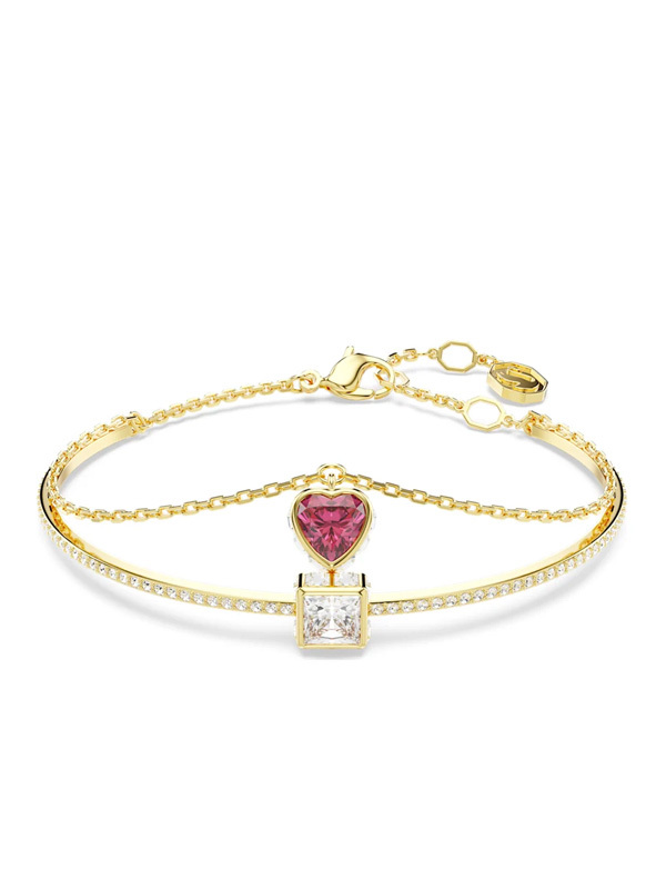 Swarovski Armband Stilla Heart - Guld/Röd